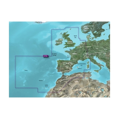 Garmin VEU722L Costa Atlántica de Europa BlueChart g3 Vision